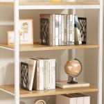Tree Design Metal Bookends for Modern Shelves