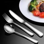 Stylish 49-Piece Stainless Steel Flatware Set