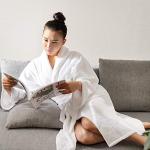 Alpine Swiss Women’s Terry Cloth Bathrobe - White