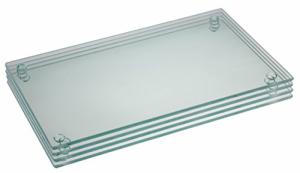 Rectangle Glass Cutting Board Set - 4 Piece