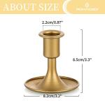 Gold Taper Candle Holders Set of 2