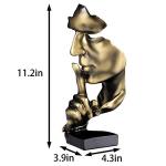 Gold Thinker Statue - Modern Abstract Art Decor