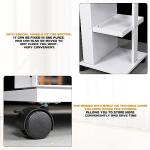 Rotating LED Jewelry Armoire with Full Length Mirror