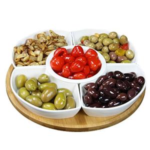 Elama 6pc Lazy Susan Appetizer Server Set