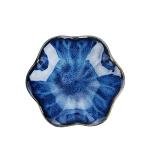 Lotus Leaf Ceramic Trinket Tray in Blue