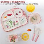 Bamboo Kids Dinnerware Set - 7 Piece Cartoon Set
