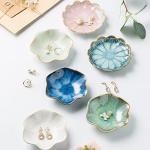 Emerald Green Ceramic Jewelry & Trinket Dish