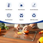 Clear Tempered Glass Cutting Board 20”x16”