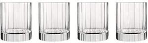 Set of 4 Luigi Bormioli Double Old Fashioned Glasses