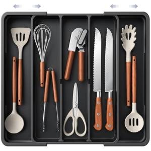 Expandable Silverware Organizer for Kitchen Drawers