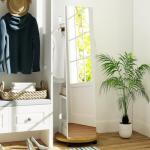 CHARMAID Full Length Mirror with Coat Rack