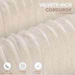 Beige 108" Modular L-Shaped Sectional Sofa