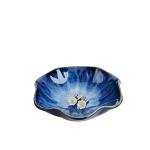 Lotus Leaf Ceramic Trinket Tray in Blue