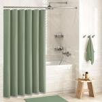 Dynamene Sage Green Waffle Shower Curtain Set