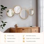 Modern Gold Star Ring Decorative Wall Mirror