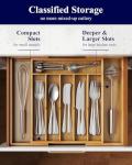 Kitsure Expandable Bamboo Silverware Organizer