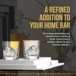 Set of 4 Whiskey Glasses with Chilling Stones