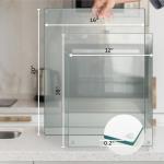 Clear Tempered Glass Cutting Board 20”x16”