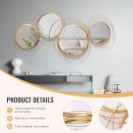 Modern Gold Star Ring Decorative Wall Mirror