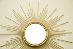 Gold Sunburst Mirror - 24" Boho Wall Decor