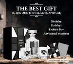 American Flag Whiskey Decanter Set with Glasses