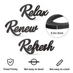 Black Wooden Bathroom Wall Art - 3 Piece Set