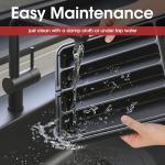 Expandable Black Silverware Organizer for Kitchen Drawers