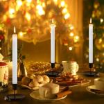 Black Metal Taper Candle Holders - Set of 2