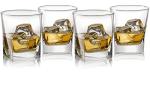 Set of 4 Whiskey Glasses with Chilling Stones
