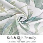 Sage Green Eucalyptus Leaf Shower Curtain