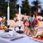 Black Metal Taper Candle Holders - Set of 2