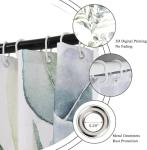 Sage Green Eucalyptus Leaf Shower Curtain