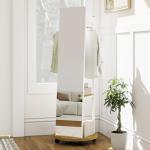 CHARMAID Full Length Mirror with Coat Rack