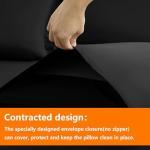 Queen Size 7-Piece Comforter Bedding Set in Black