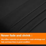 Queen Size 7-Piece Comforter Bedding Set in Black