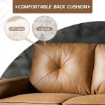 Weaxty 72'' Mid-Century Modern Brown Sofa