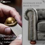 89" Chesterfield Leather Sofa for Modern Living