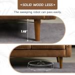 Weaxty 72'' Mid-Century Modern Brown Sofa