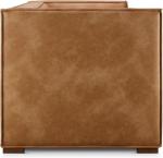 Mid Century Modern Faux Leather Sofa, 83.3