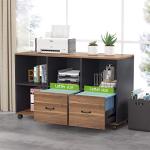 Tribesigns L-Shaped Desk and File Cabinet Set