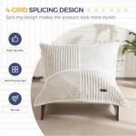 MAXYOYO Adjustable Living Room Chair, 3-Position Bean Bag Chair with Removable Cover, Upholstered Accent Chair with Frame, Soft Reclining Lounge for Bedroom, Apartment, Office, Beige