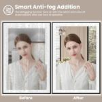 Amorho 24"x30" Backlit LED Bathroom Mirror