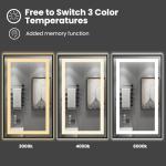 Amorho 24"x30" Dimmable LED Bathroom Mirror