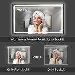 Black Framed 24"x36" LED Bathroom Mirror