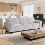 Marsail 89" Light Grey Modern 3-Seater Sofa