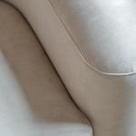 Cream Velvet Modular Sectional Sofa for Living Room