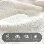 Modern Boucle Upholstered 3-Seater Sofa in White