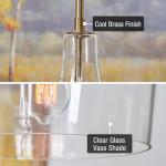 Kira Home Lucy 16" Brass Pendant Light