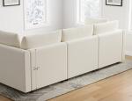 Txtin's Modern L-Shaped Sectional Couch with Ottoman