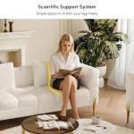 Modern Boucle Upholstered 3-Seater Sofa in White